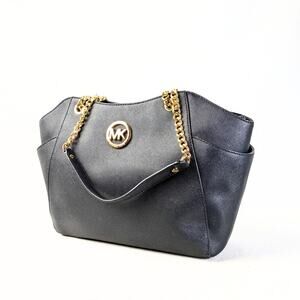 Pre-owned Michael Kors Jet Set Saffiano Leather Tote Bag
